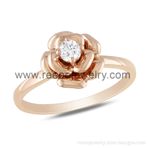 925 Sterling Silver Gold Jewelry Germany Style Ring